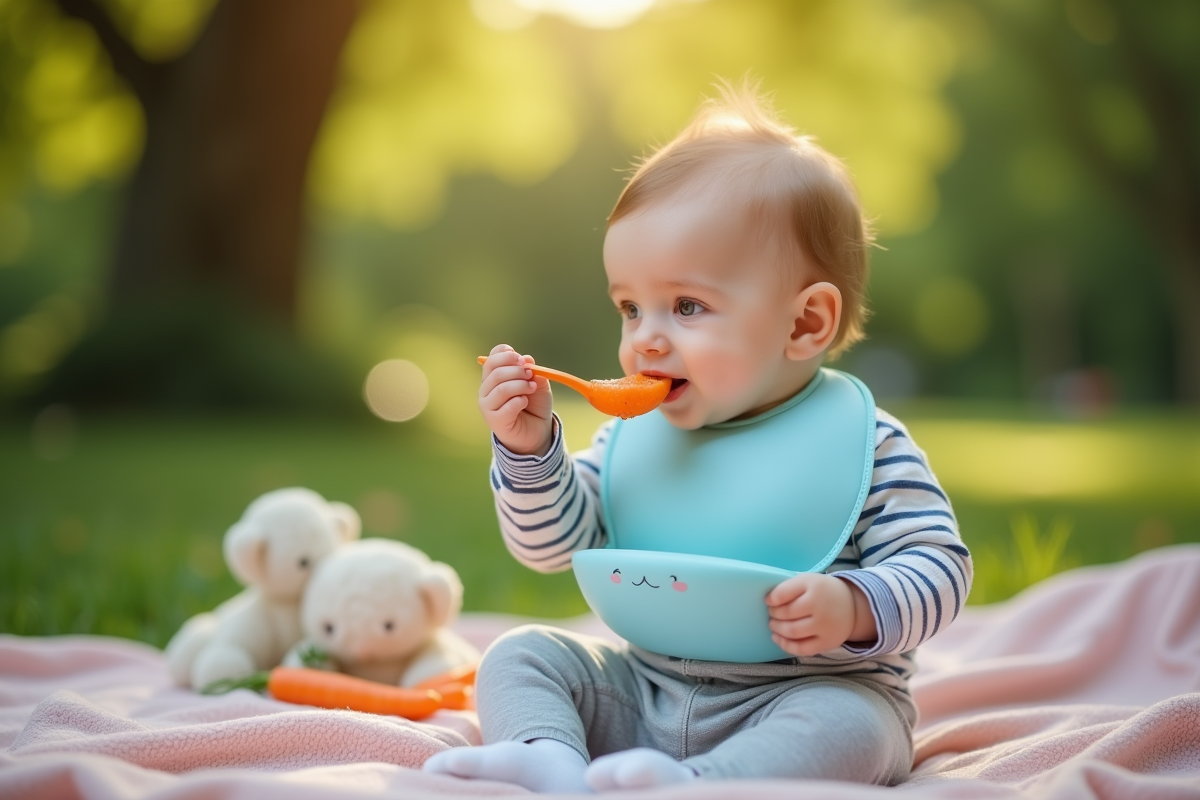 Bébé garçon de 6 mois lors d