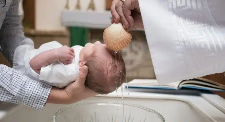 toddler baptized